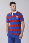 Polo shirt da uomo a maniche corte a righe