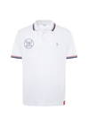 Polo a maniche corte "135th Anniversary" in cotone piquet con colletto e giromanica a coste
