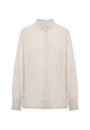 Camicia in lino overdyed