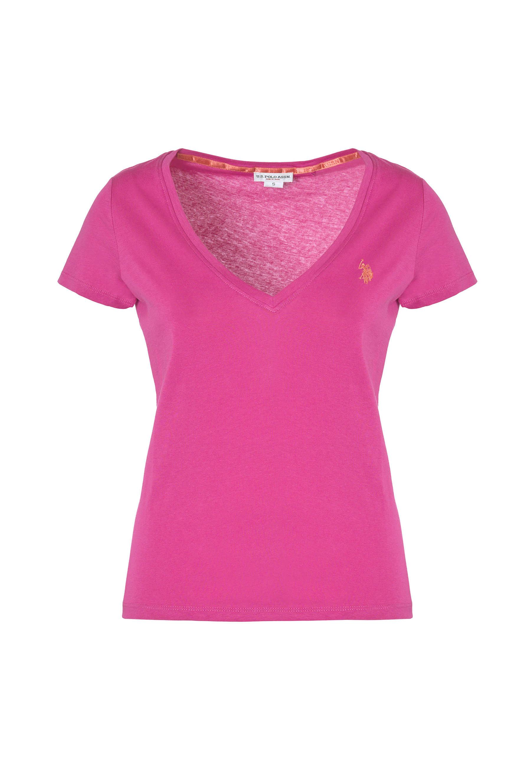 T-shirt con scollo a V a maniche corte in cotone light jersey.