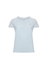 T-shirt con scollo a V a maniche corte in cotone light jersey.