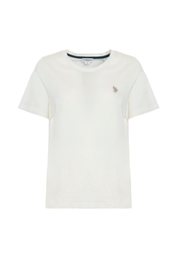 T-shirt girocollo a maniche corte in misto cotone e viscosa premium quality