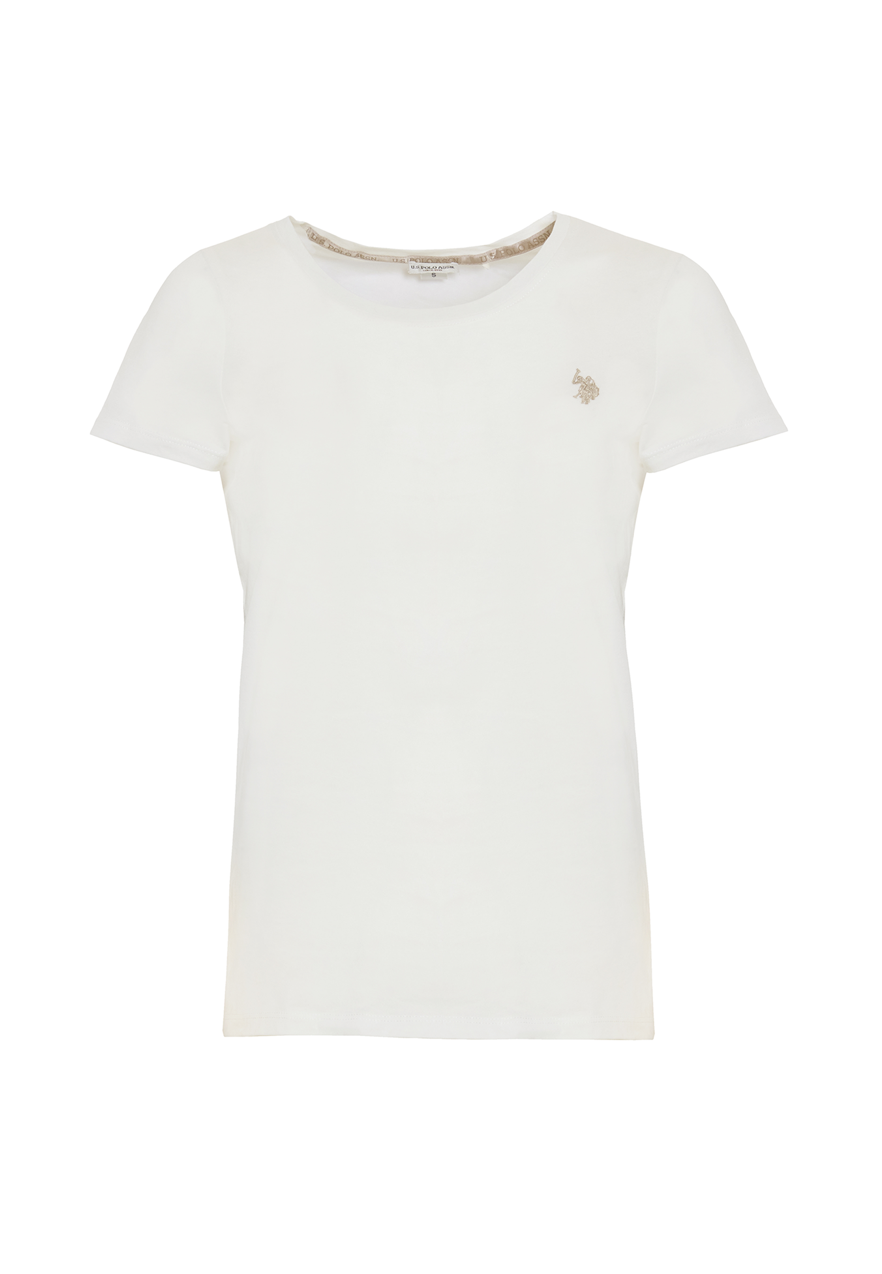 T-shirt girocollo a maniche corte in cotone light jersey