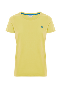 T-shirt girocollo a maniche corte in cotone light jersey