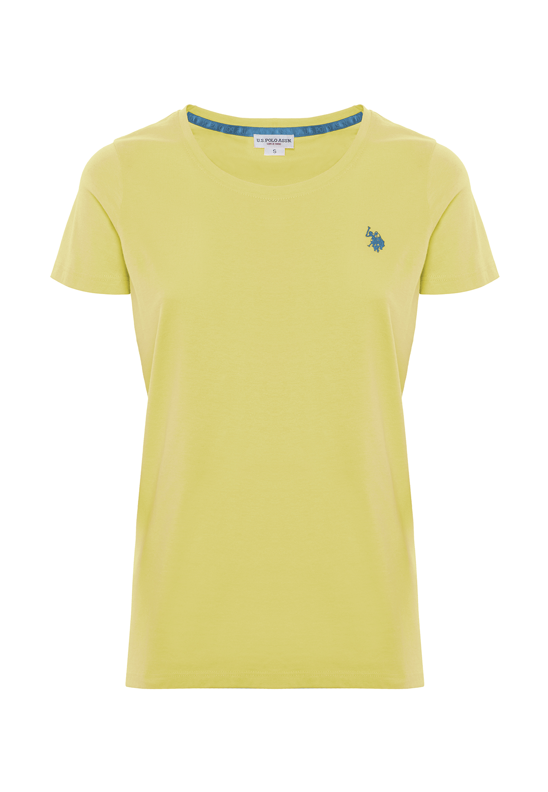 T-shirt girocollo a maniche corte in cotone light jersey