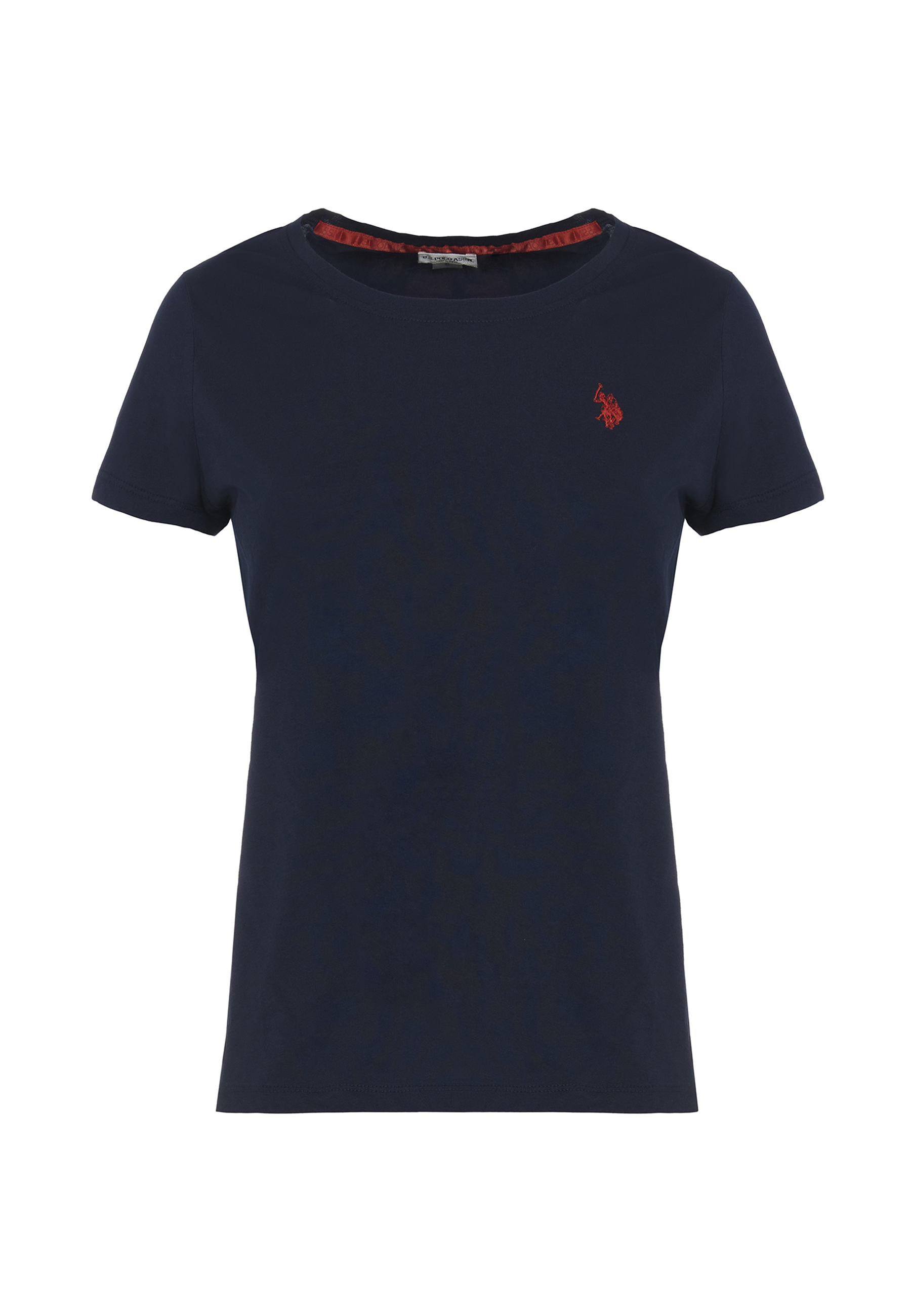 T-shirt girocollo a maniche corte in cotone light jersey