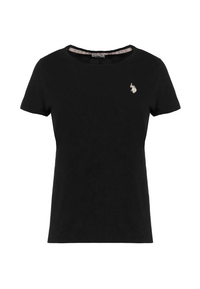 T-shirt girocollo a maniche corte in cotone light jersey