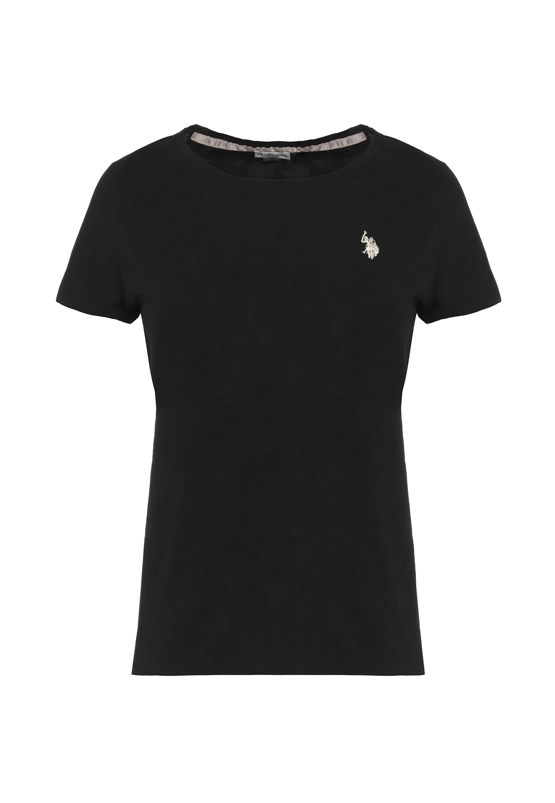 T-shirt girocollo a maniche corte in cotone light jersey