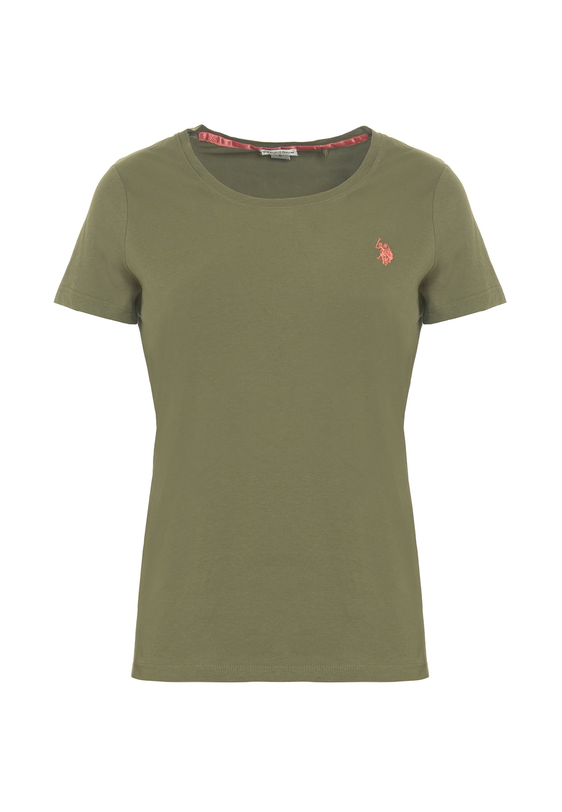 T-shirt girocollo a maniche corte in cotone light jersey
