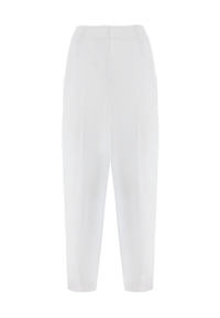 Pantalone in misto viscosa e lino