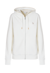 Felpa french terry con cappuccio in cotone light stretch
