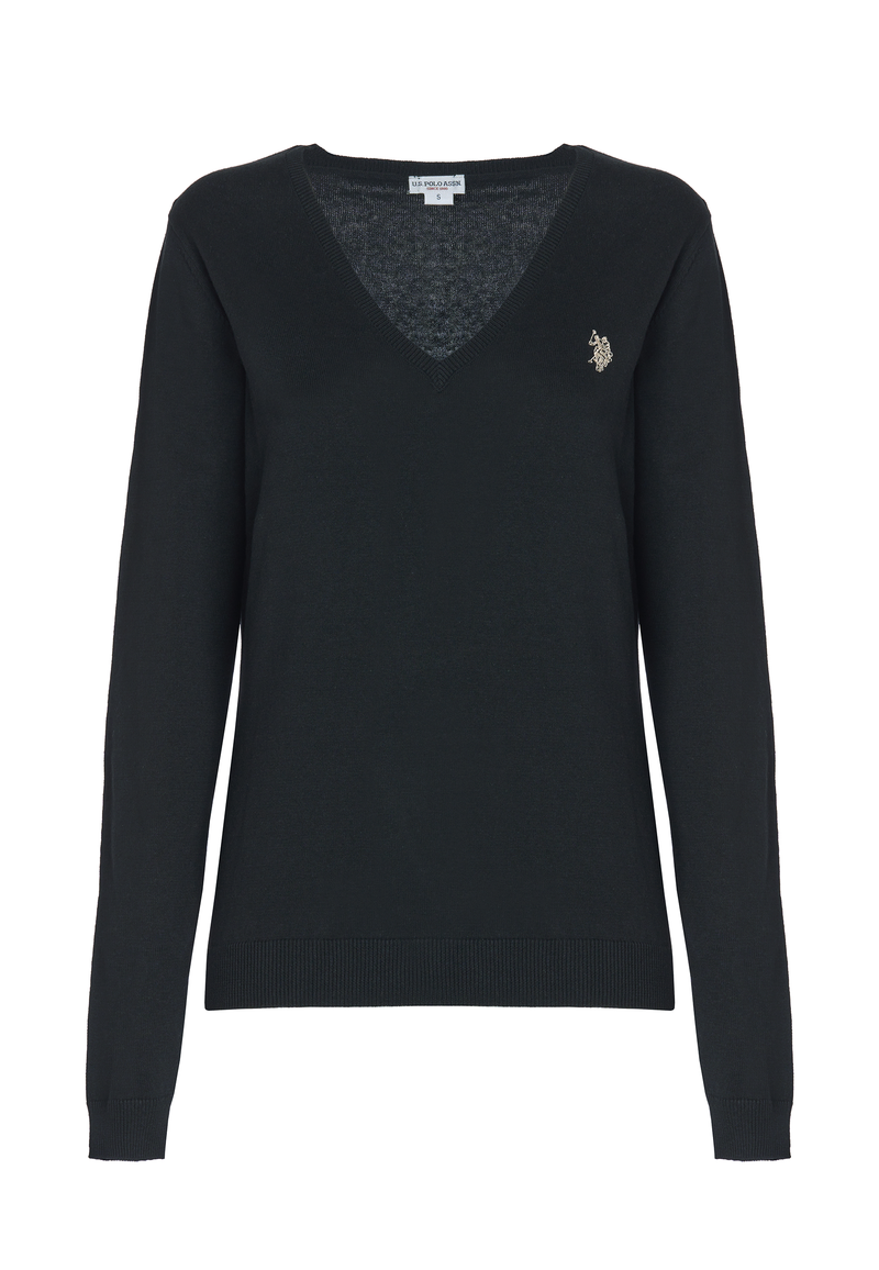 Maglia con scollo a V in cotone light