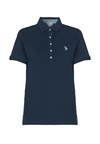 Polo a maniche corte in cotone micropiquet stretch con sottocolletto colorato