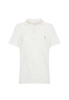 Polo a maniche corte con scollo a V in lino premium quality