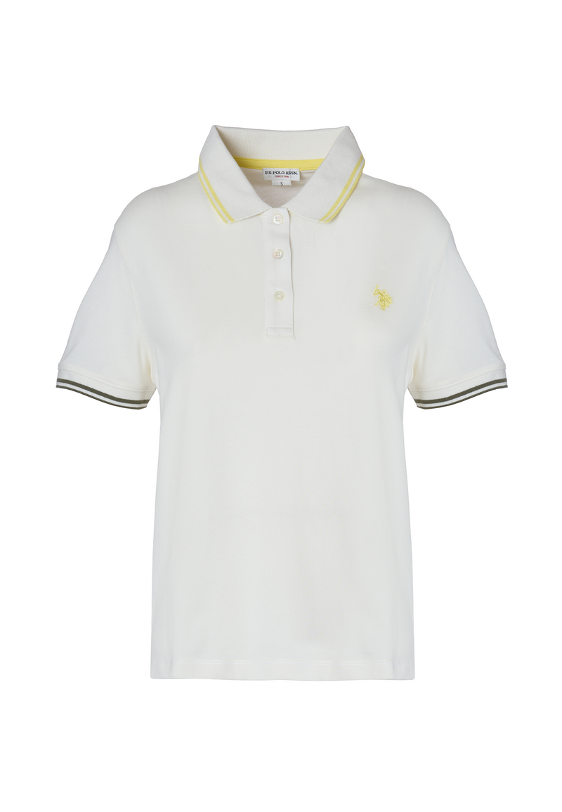 Polo a maniche corte vestibilità regular in cotone micropiquet stretch