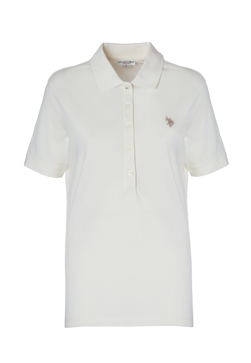 Polo shirt a maniche corte in cotone micropiquet stretch