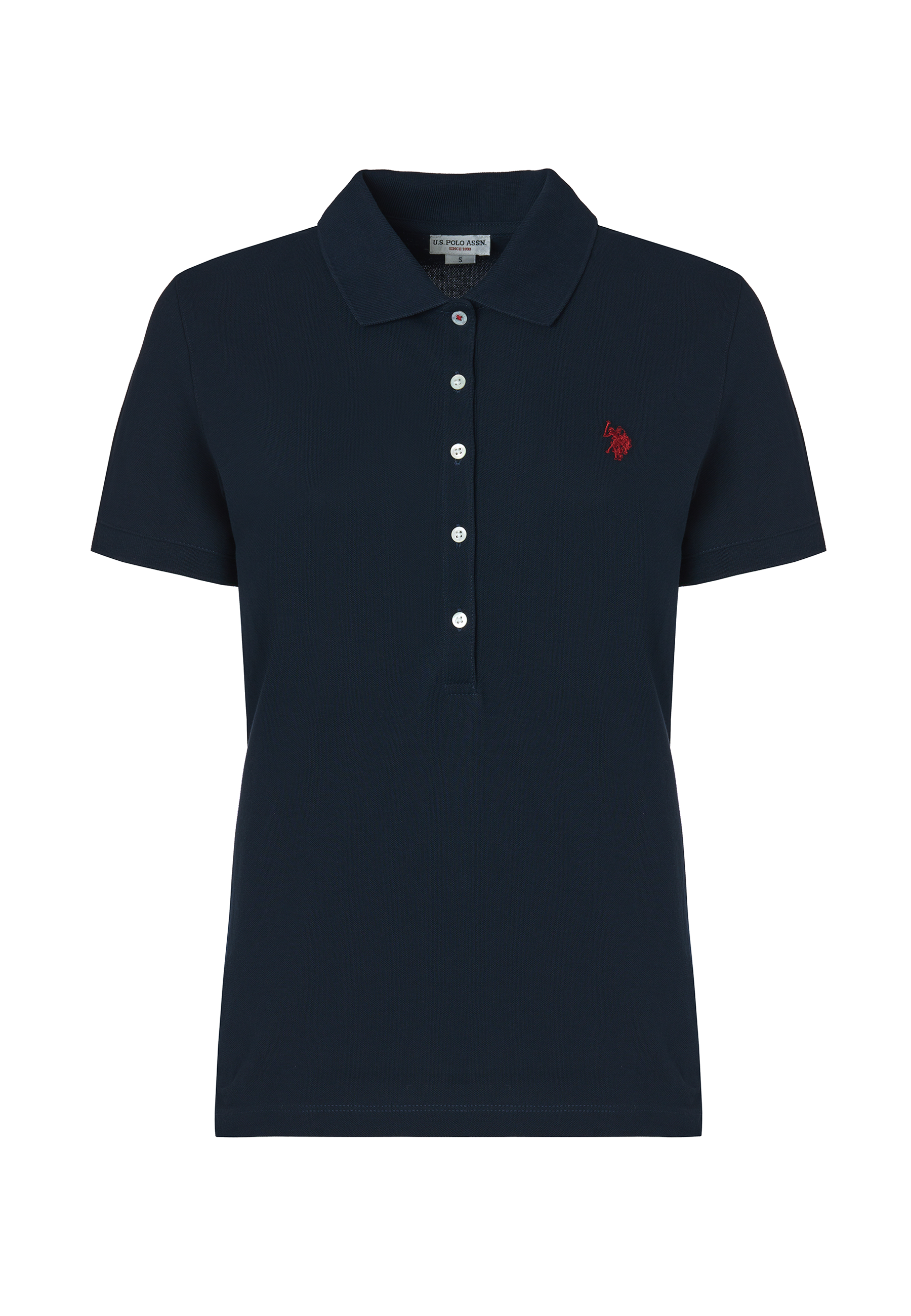 Polo shirt a maniche corte in cotone micropiquet stretch
