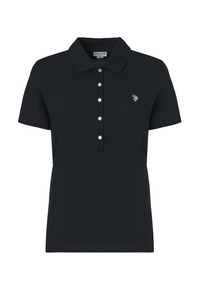 Polo a maniche corte in cotone micropiquet stretch