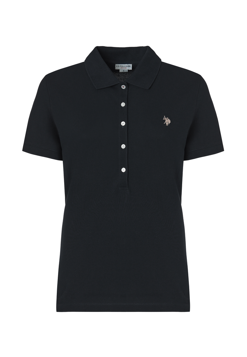 Polo a maniche corte in cotone micropiquet stretch