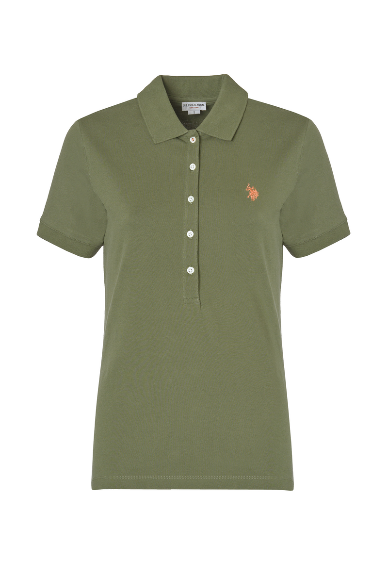 Polo shirt a maniche corte in cotone micropiquet stretch