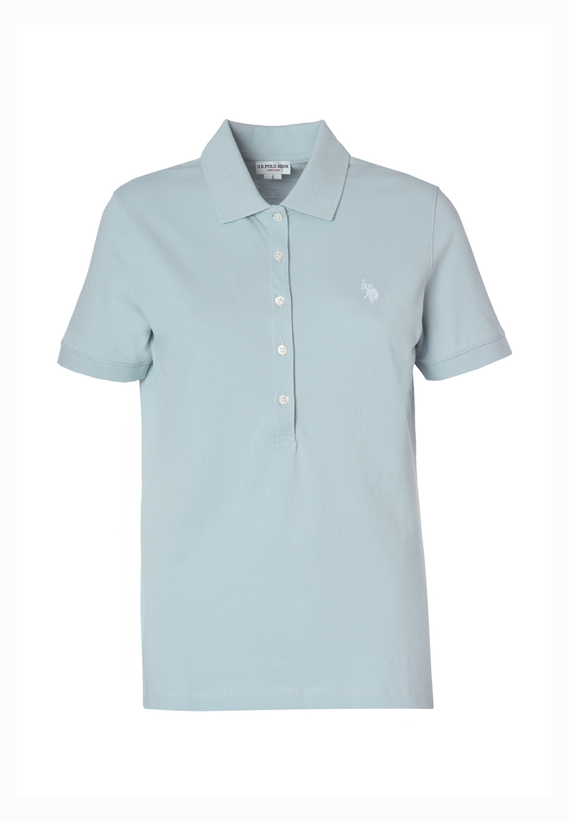 Polo a maniche corte in cotone micropiquet stretch