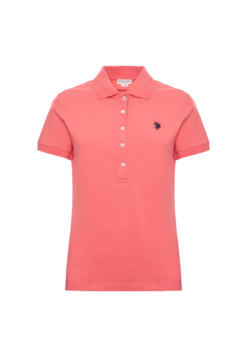 Polo a maniche corte in cotone micropiquet stretch