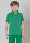 Polo shirt a maniche corte in cotone piquet con logo