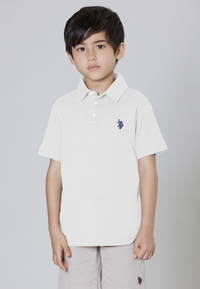 Polo a maniche corte in misto cotone e lino premium quality