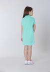Abito a maniche corte in cotone stretch