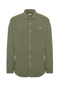 Camicia in cotone overdyed