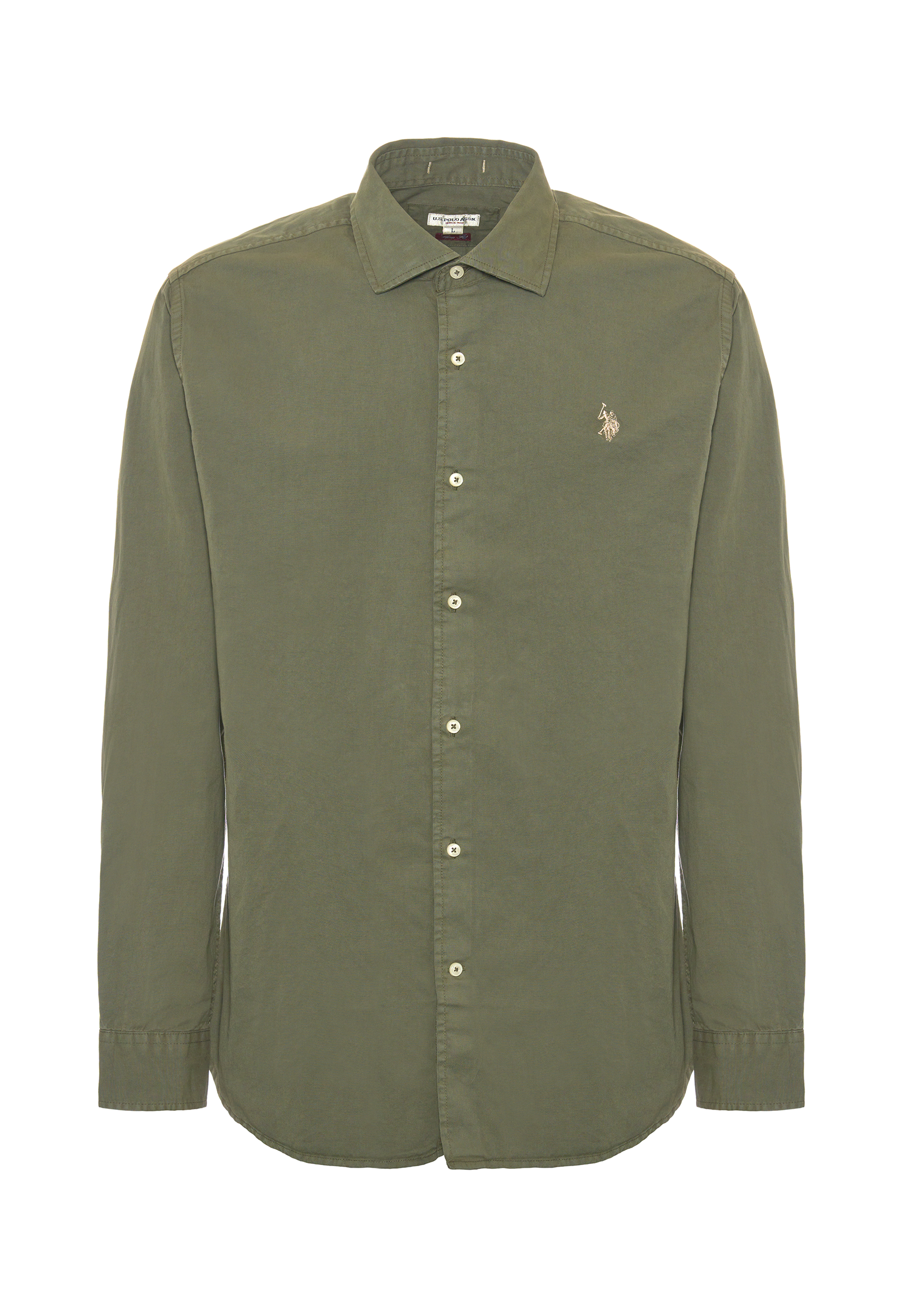 Camicia in cotone overdyed