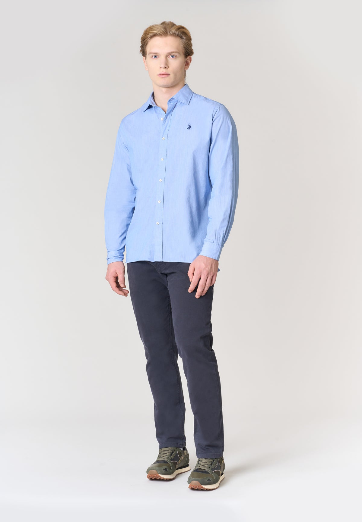 Camicia slim fit micro stripe