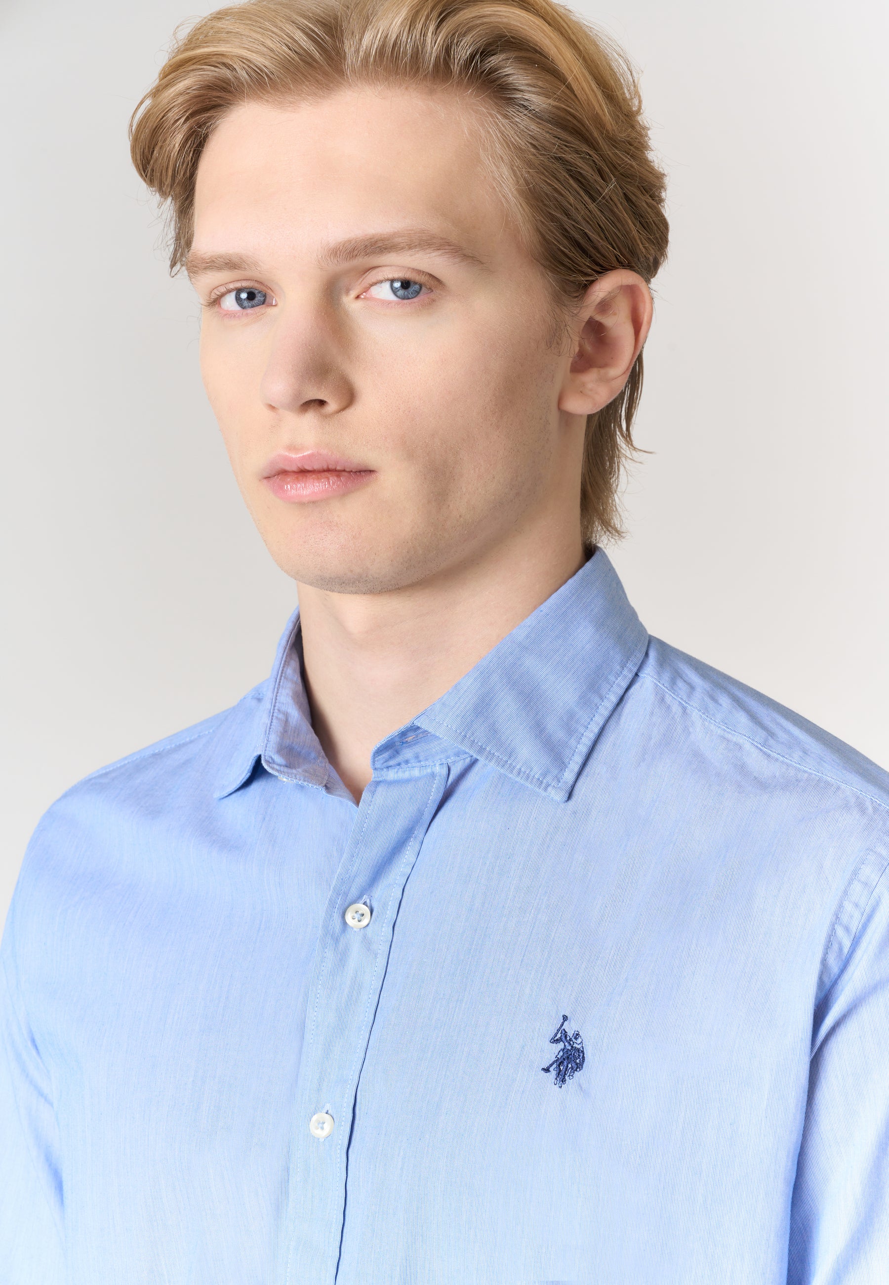 Camicia slim fit micro stripe