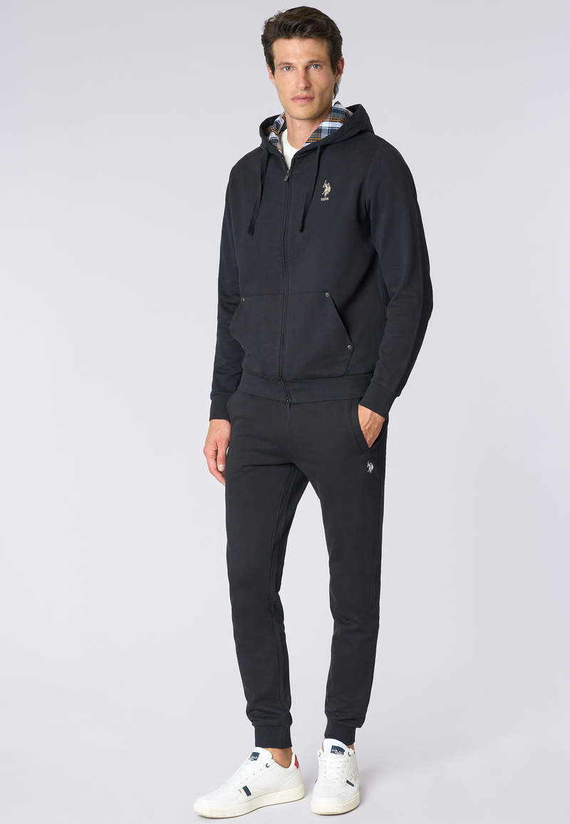 Pantalone sportivo in caldo cotone con logo