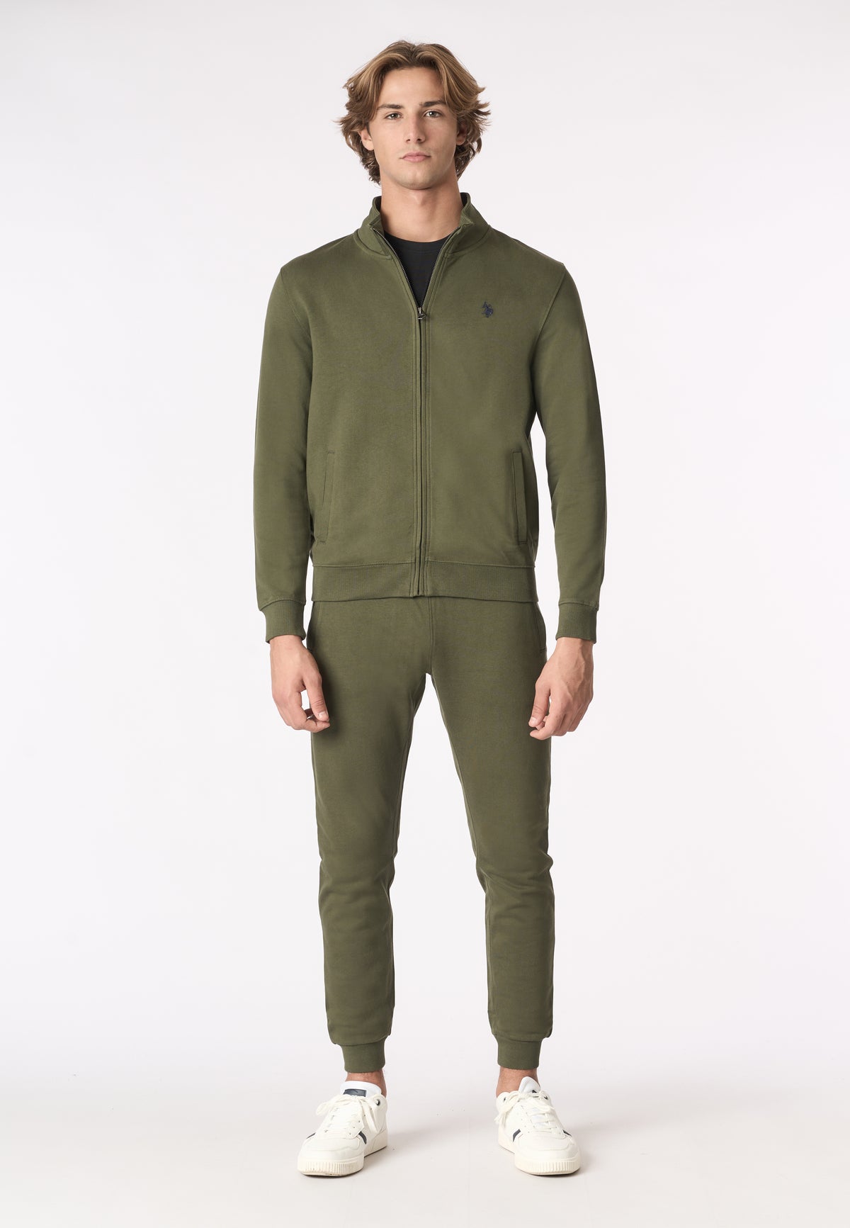 Pantalone sportivo in caldo cotone con logo