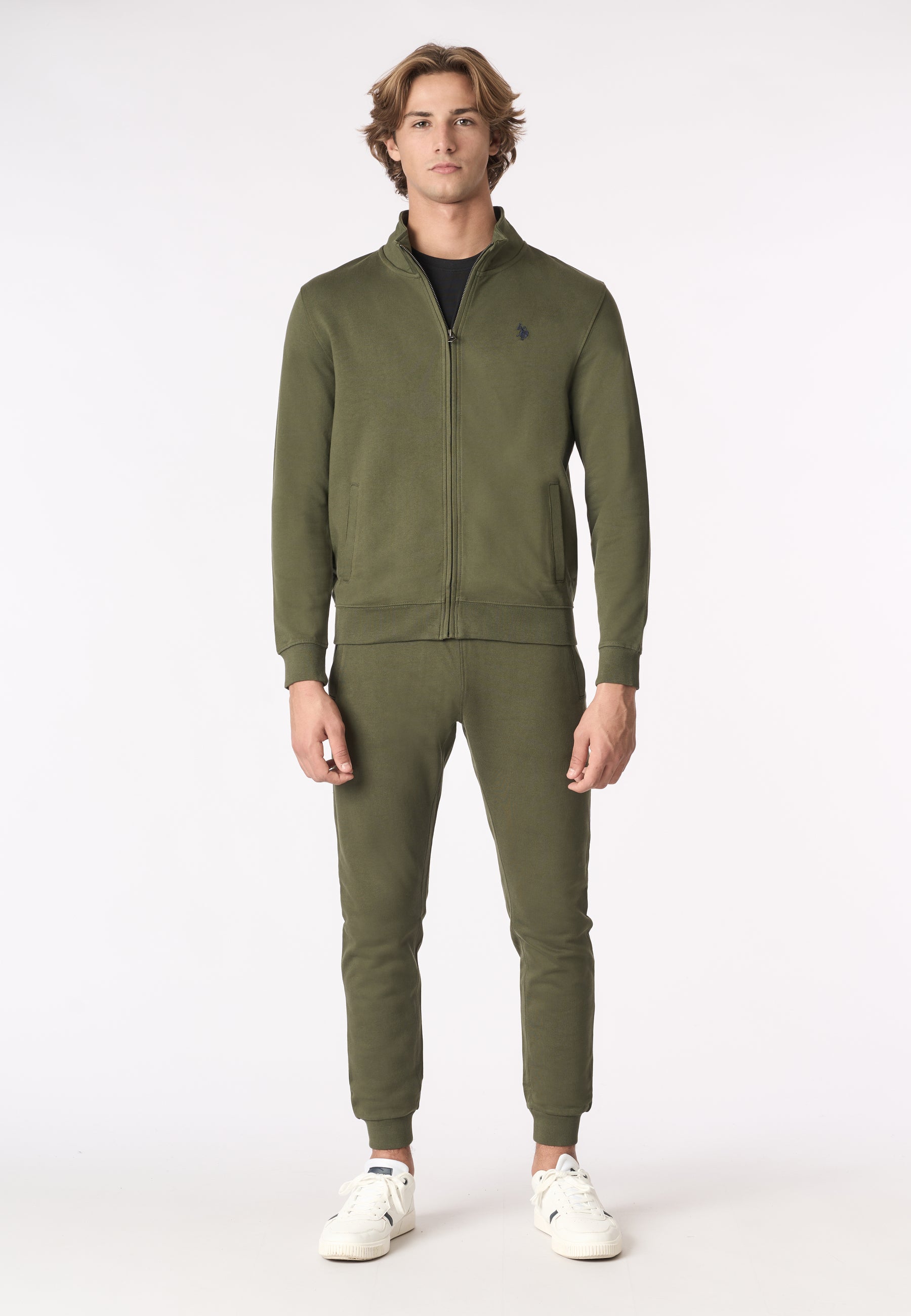 Pantalone sportivo in caldo cotone con logo