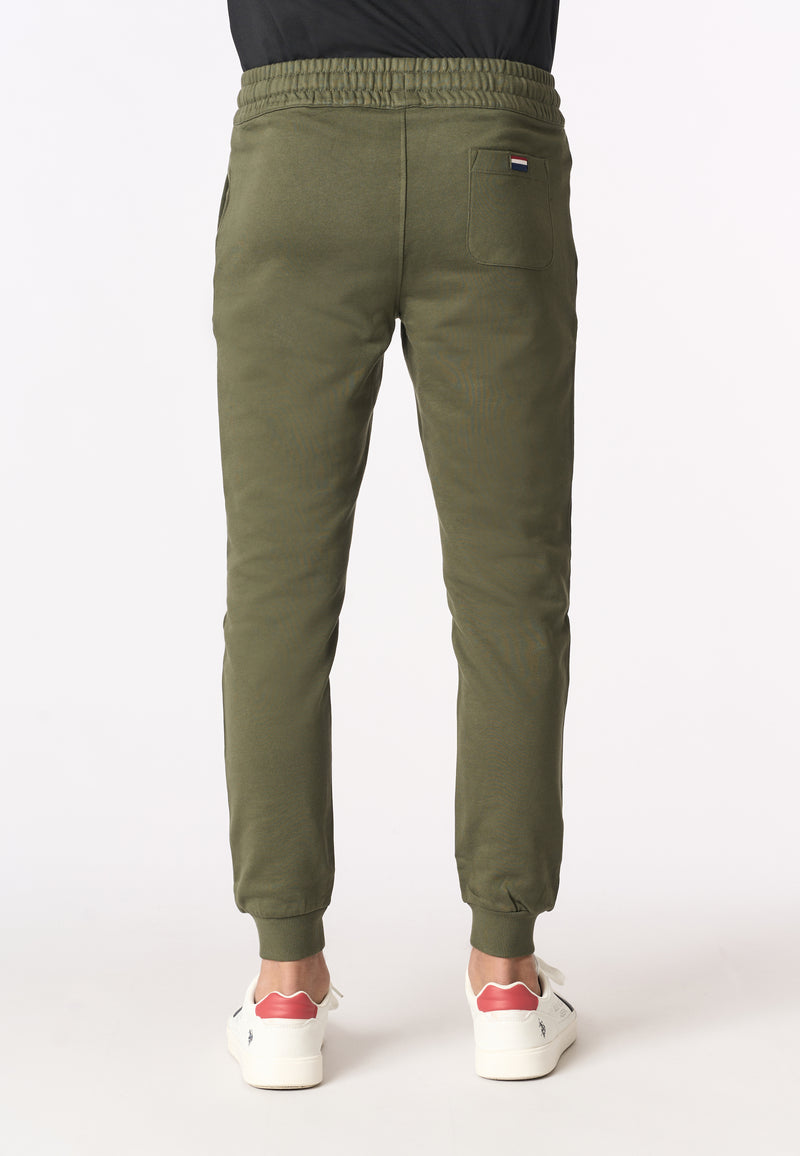 Pantalone sportivo in caldo cotone con logo