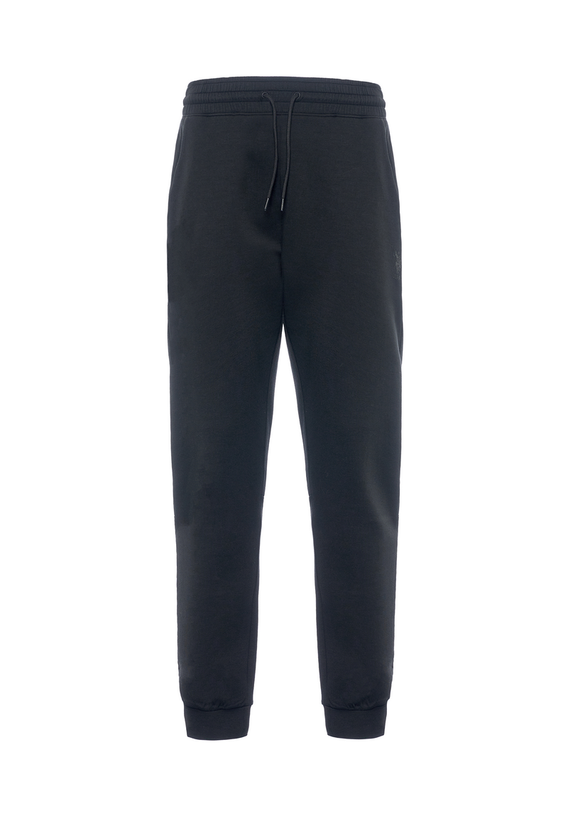 Pantalone sportivo in misto cotone e scuba fleece