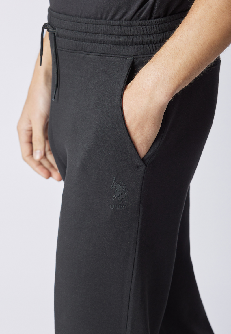 Pantalone sportivo in misto cotone e scuba fleece