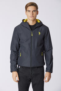 Giacca con cappuccio reversibile