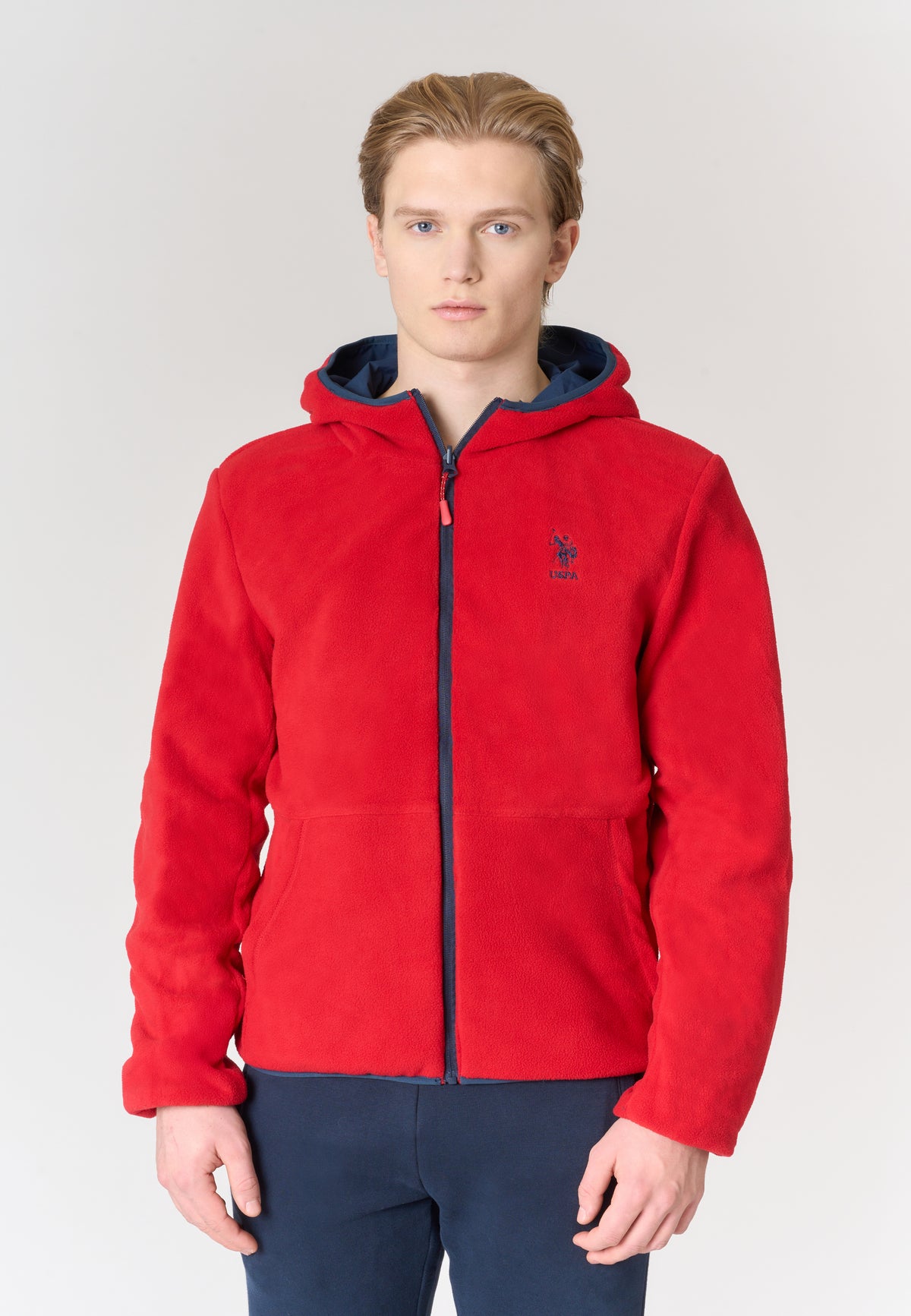 Giacca con cappuccio reversibile