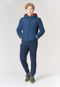 Giacca con cappuccio reversibile