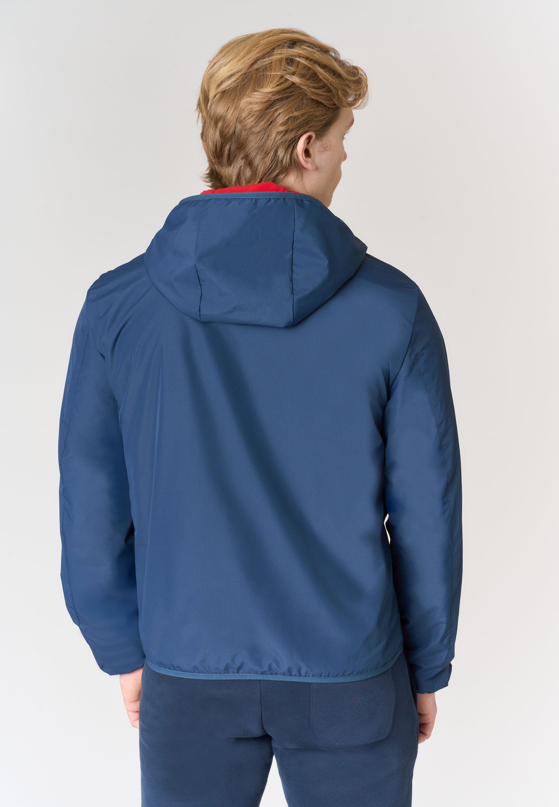 Giacca con cappuccio reversibile