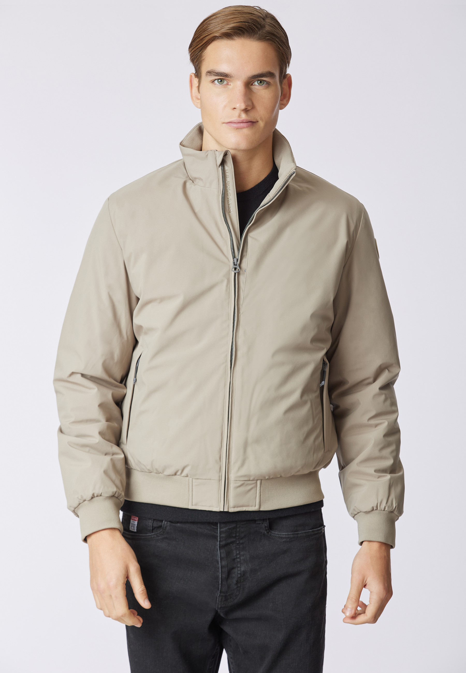 Giacca bomber imbottita con logo
