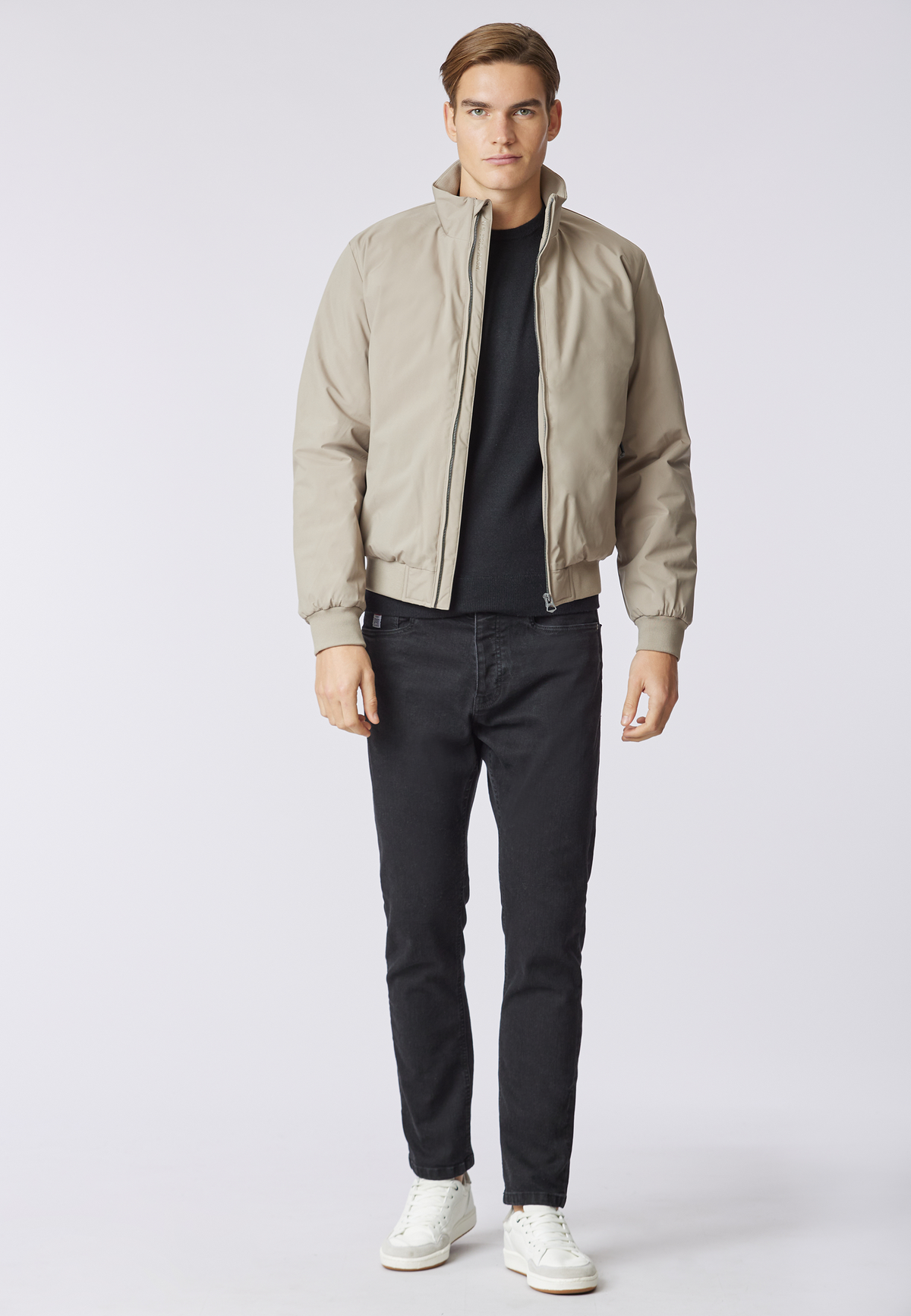 Giacca bomber imbottita con logo