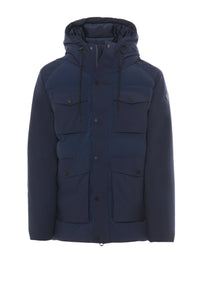 Giacca imbottita con cappuccio e tasconi