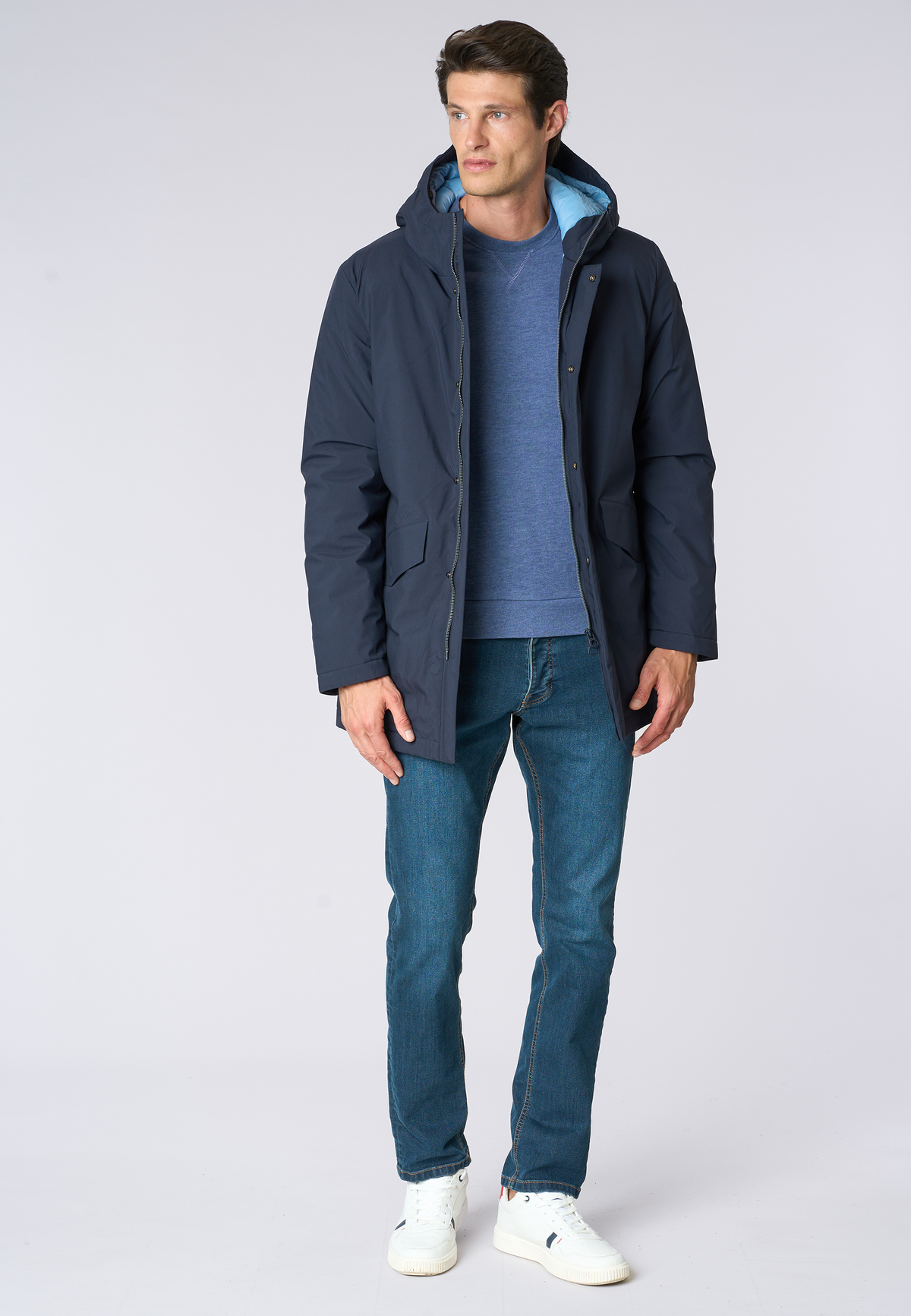 Parka imbottito con cappuccio