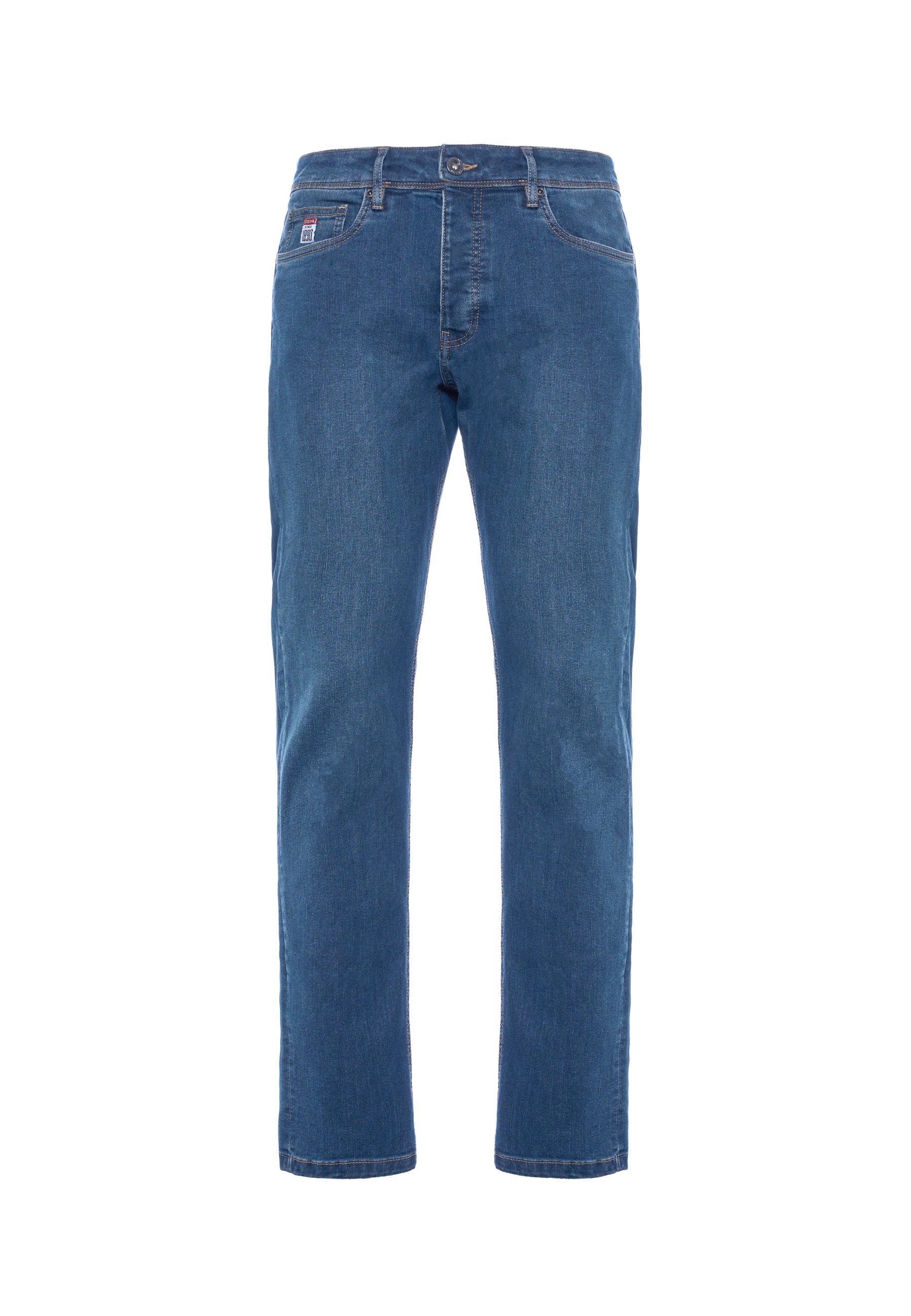 Pantalone denim cinque tasche slim fit