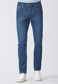 Pantalone denim cinque tasche slim fit
