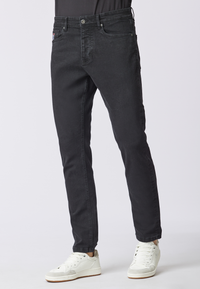Pantalone denim cinque tasche tapered fit